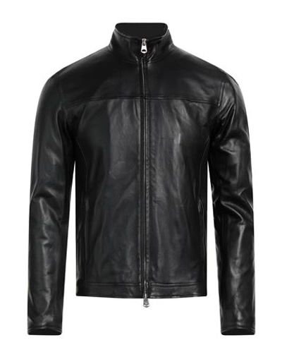 Shop Stewart Man Jacket Black Size Xxl Lambskin