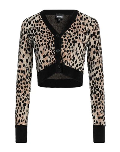 Just Cavalli Woman Cardigan Beige Size Xxl Viscose, Polyester, Cotton In Beige