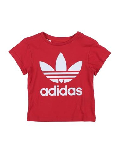Shop Adidas Originals Adicolor Trefoil T-shirt Toddler T-shirt Red Size 7 Cotton, Elastane