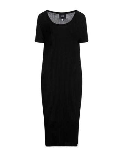 Shop Cavalli Class Woman Midi Dress Black Size S Viscose, Polyester