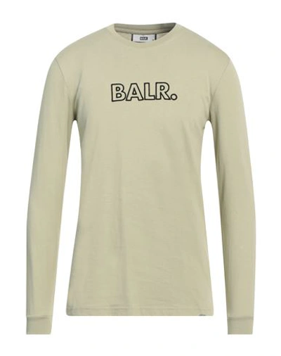 Shop Balr. Man T-shirt Sage Green Size Xl Cotton