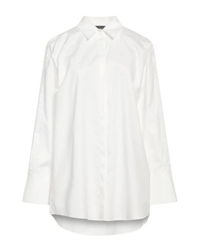 Shop Emporio Armani Woman Shirt White Size 10 Cotton