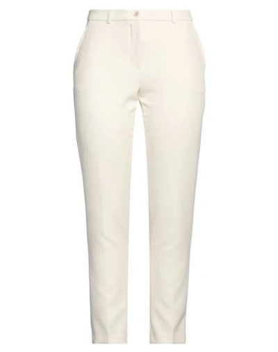 Shop Seventy Sergio Tegon Woman Pants Cream Size 14 Polyester, Elastane In White