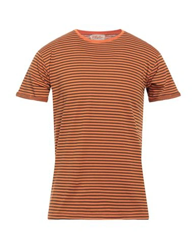 Shop Gabardine Man T-shirt Orange Size S Cotton