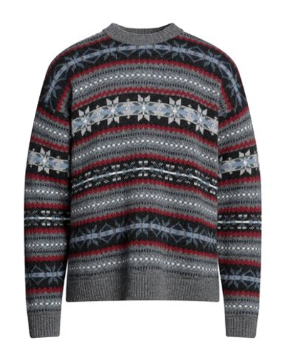 Shop Woolrich Man Sweater Grey Size Xl Virgin Wool