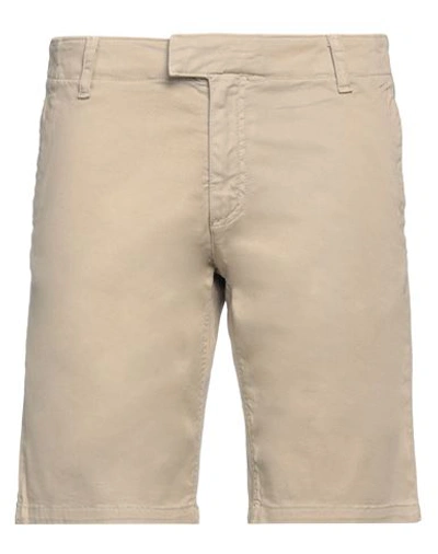 Shop Zadig & Voltaire Man Shorts & Bermuda Shorts Beige Size 32 Cotton, Elastane
