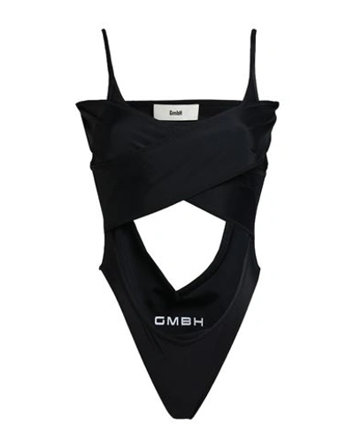 Gmbh Woman Bodysuit Black Size S Recycled Polyamide, Elastane In Black