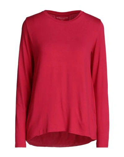 Shop Majestic Filatures Woman T-shirt Red Size 1 Viscose, Elastane