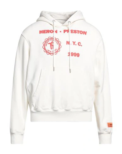 Shop Heron Preston Man Sweatshirt White Size M Cotton