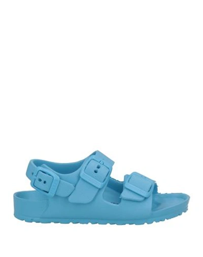 Shop Birkenstock Toddler Boy Sandals Azure Size 7c Rubber In Blue