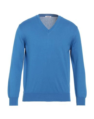 Shop Gioferrari Man Sweater Blue Size 40 Cotton