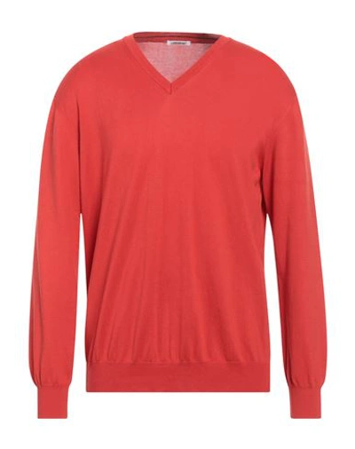 Shop Gioferrari Man Sweater Tomato Red Size 46 Cotton