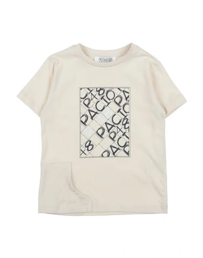 Shop Cesare Paciotti 4us Toddler Boy T-shirt Beige Size 5 Cotton