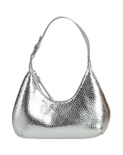 Shop By Far Woman Handbag Silver Size - Goat Skin