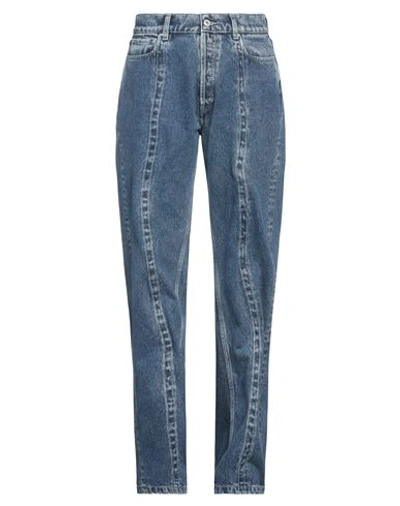 Shop Y/project Woman Jeans Blue Size 32 Organic Cotton