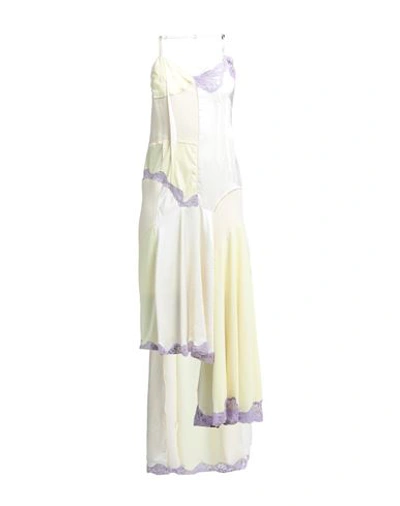Sportmax Woman Jumpsuit Pastel Yellow Size 6 Polyester, Elastane, Cotton In Yellow