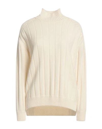 Shop Gentryportofino Woman Turtleneck Ivory Size 8 Cashmere In White