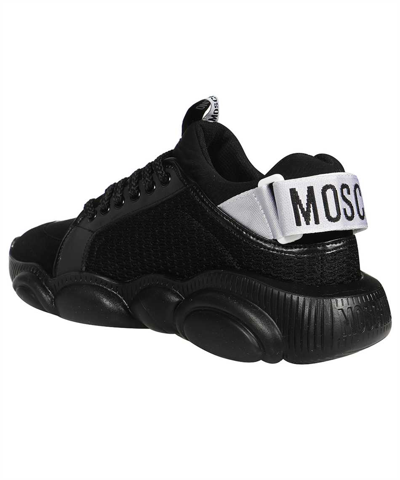 Shop Moschino Low-top Sneakers In Black
