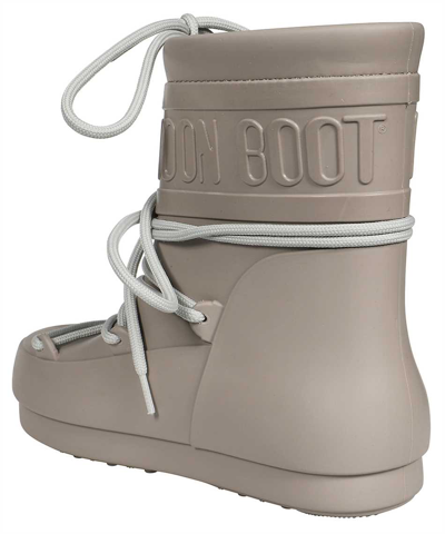 Moon Boot Rubber Rain Boots In Grey