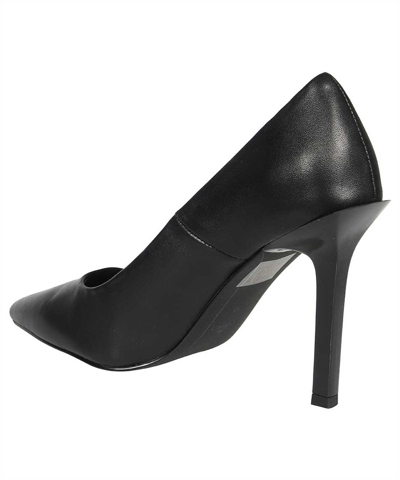 Karl Lagerfeld 95mm Leather Pumps In Black