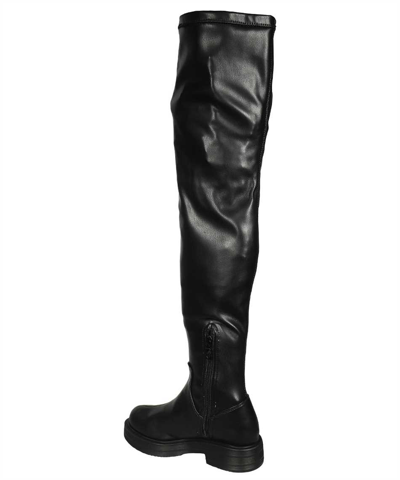 Shop Love Moschino Over-the-knee Boots In Black