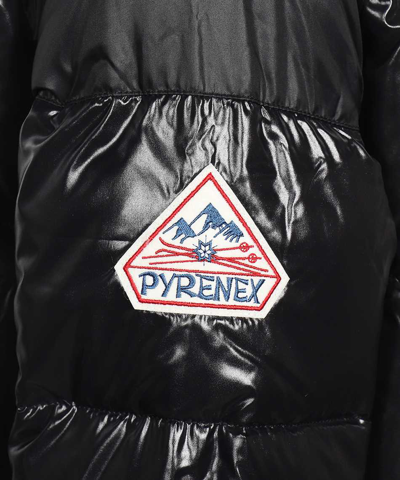 Shop Pyrenex Long Hooded Down Jacket In Black
