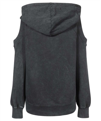 Shop Versace Jeans Couture Cotton Hoodie In Grey