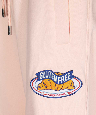 Opening Ceremony Brioches Cotton-jersey Track Pants In Pink