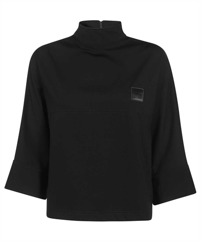 Shop Opening Ceremony Stand-up Collar Sweatshirt In Black
