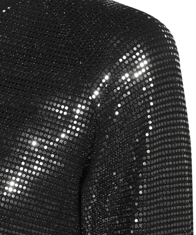 John Richmond Rhinestone-embellished Mini Dress In Black