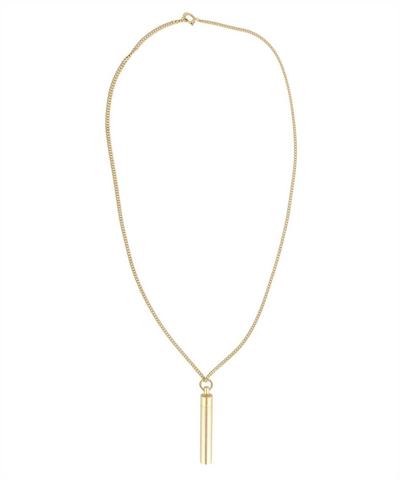 Shop Vetements Necklace With Pendant In Gold