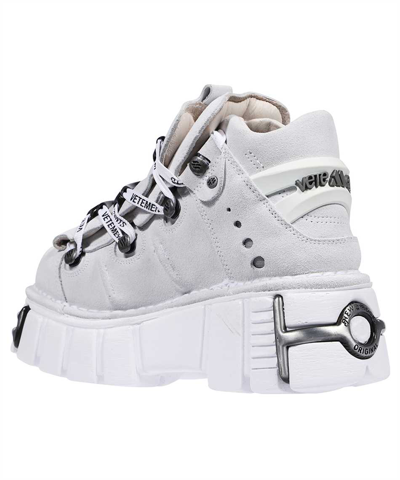 Vetements X New Rock Platform Sneakers In White