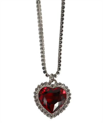 Shop Vetements Necklace With Pendant In Red