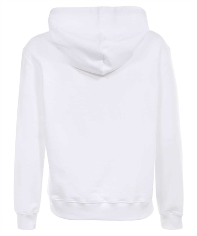 Shop Lanvin Cotton Hoodie In White