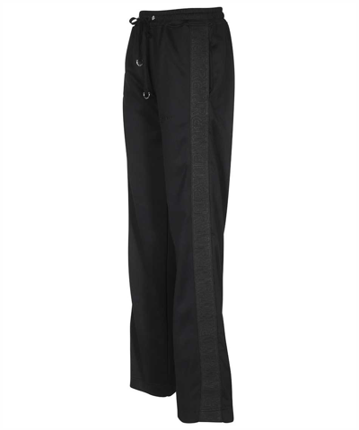 Shop John Richmond Techno Fabric Track Pants In Black