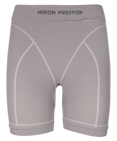 Shop Heron Preston Nylon Shorts In Grey