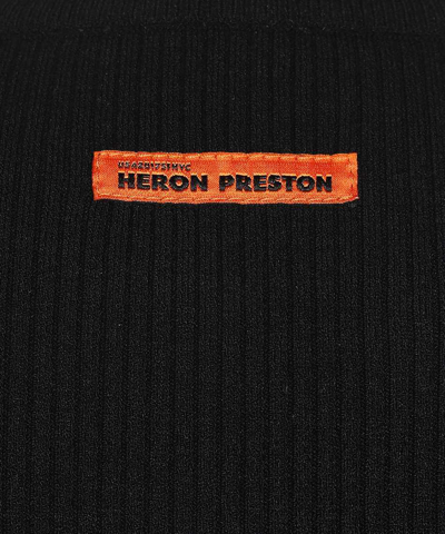 Shop Heron Preston Ribbed Knit Dress In Black