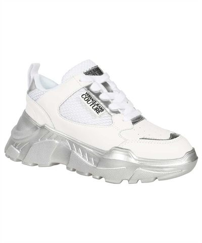 Shop Versace Jeans Couture Low-top Sneakers In White
