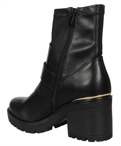 Shop Versace Jeans Couture Wedge Ankle Boots In Black
