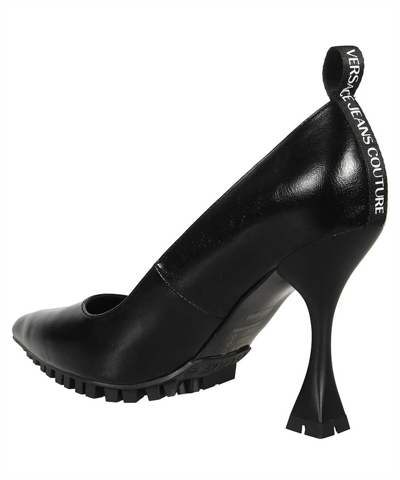 Shop Versace Jeans Couture Pointy-toe Pumps In Black