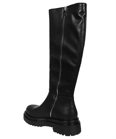 Shop Versace Jeans Couture Knee-boots In Black