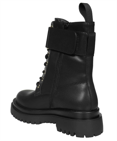 Shop Versace Jeans Couture Lace-up Ankle Boots In Black