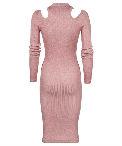 Versace Jeans Couture Knitted Dress In Pink