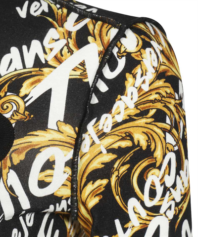 Versace Jeans Couture Cotton Mini Dress In Black