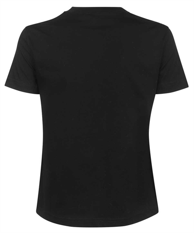 Versace Jeans Couture Fitted T-shirt With Graphic Print And Classic Silhouette In Black