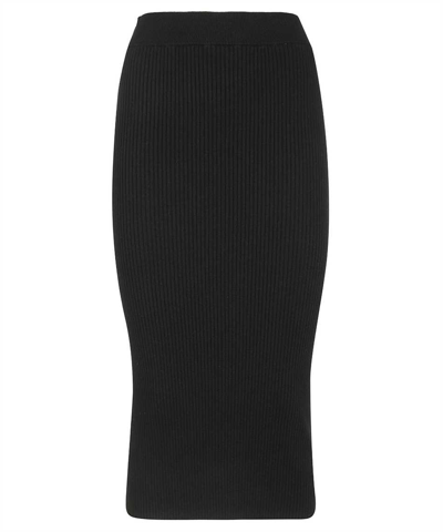 Shop Versace Jeans Couture Pencil Skirt In Black