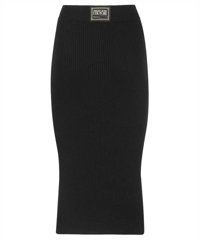 Shop Versace Jeans Couture Pencil Skirt In Black