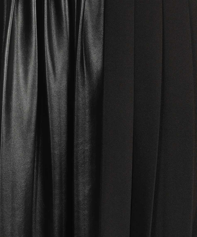 Versace Jeans Couture Pleated Asymmetric Skirt In Black