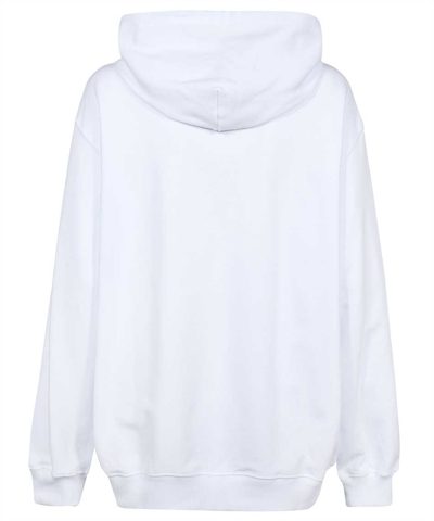 Msgm Butterfly-print Hoodie In White