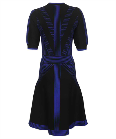 Shop Karl Lagerfeld Knitted Dress In Black